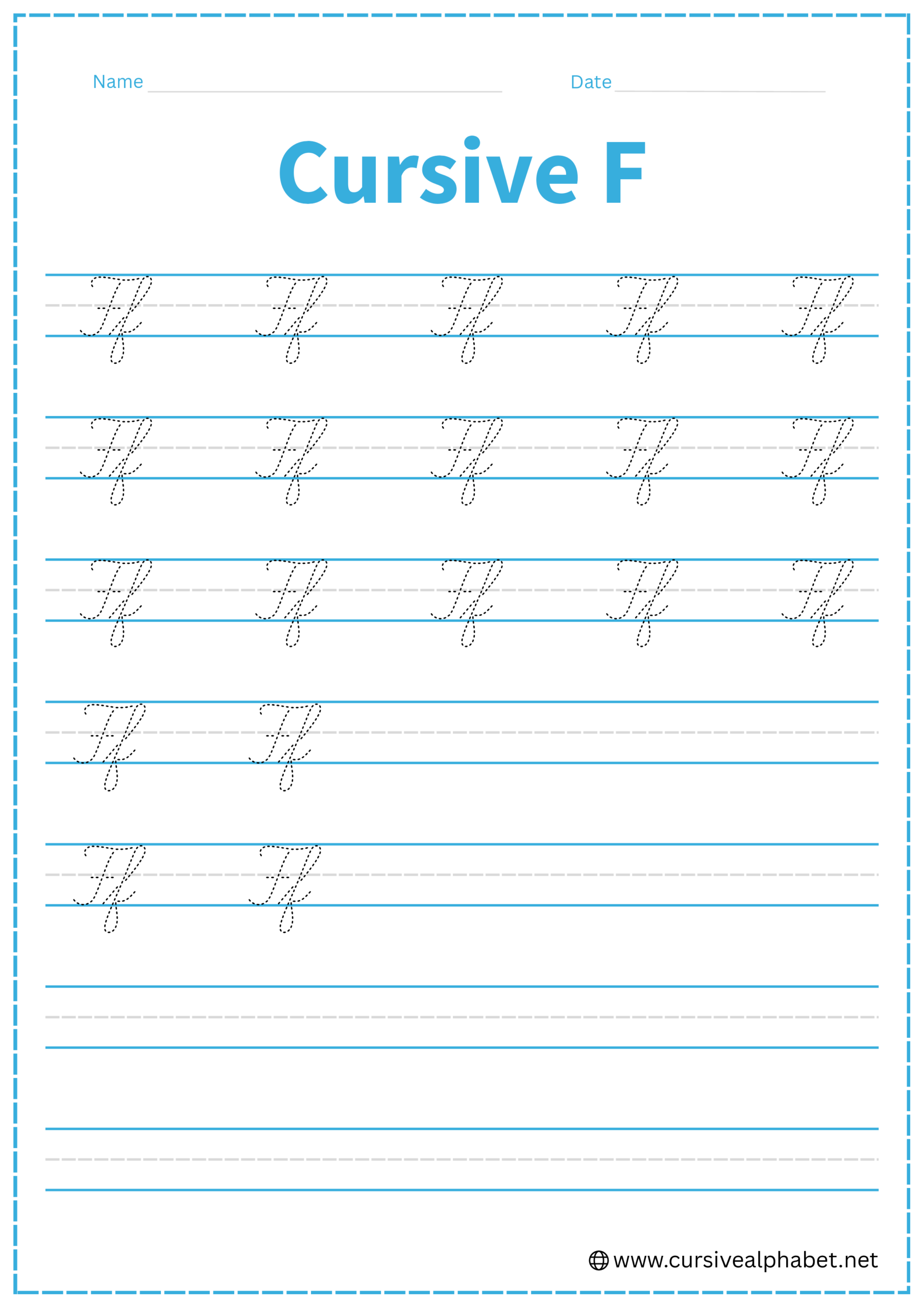 Cursive F