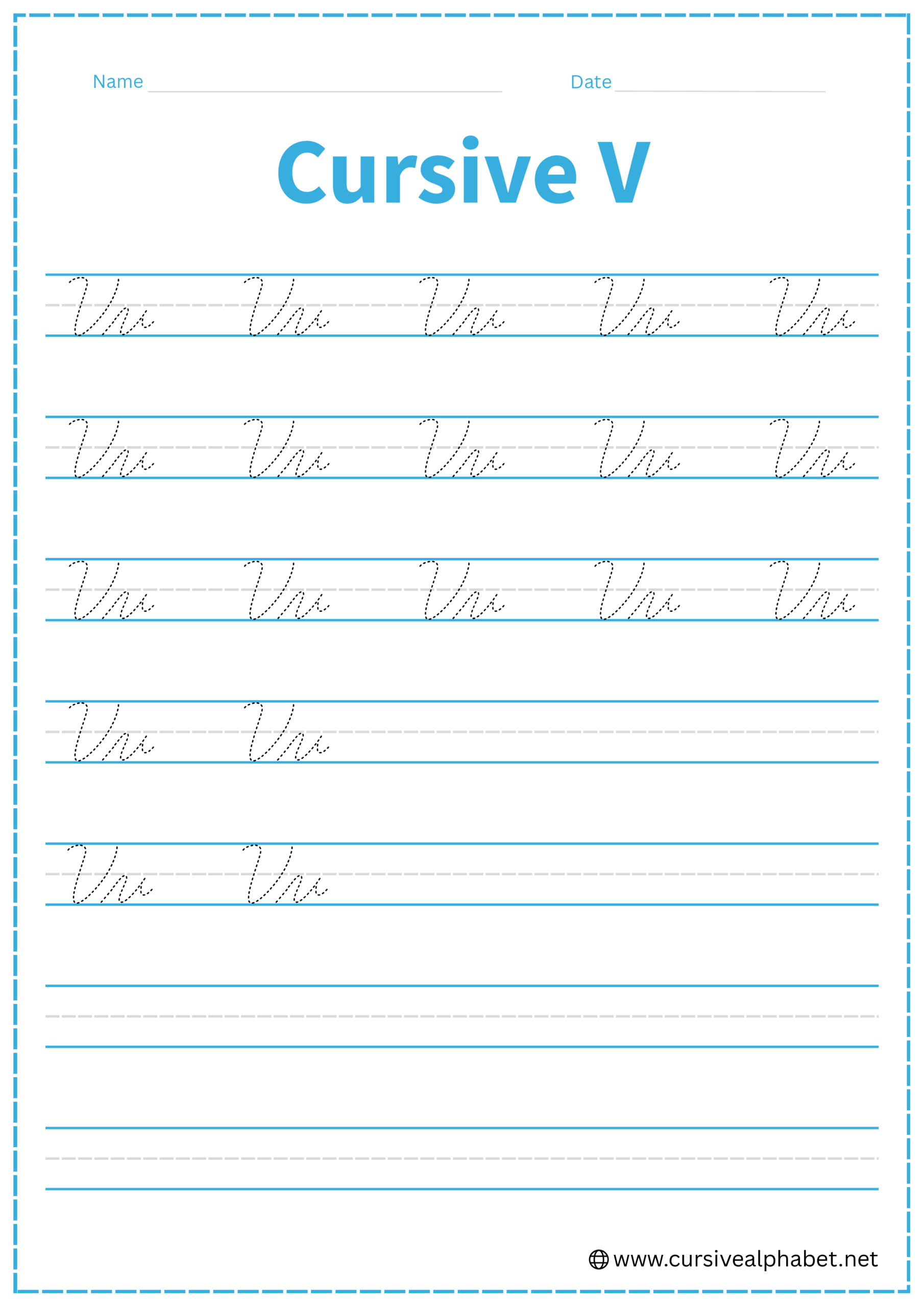 Cursive V