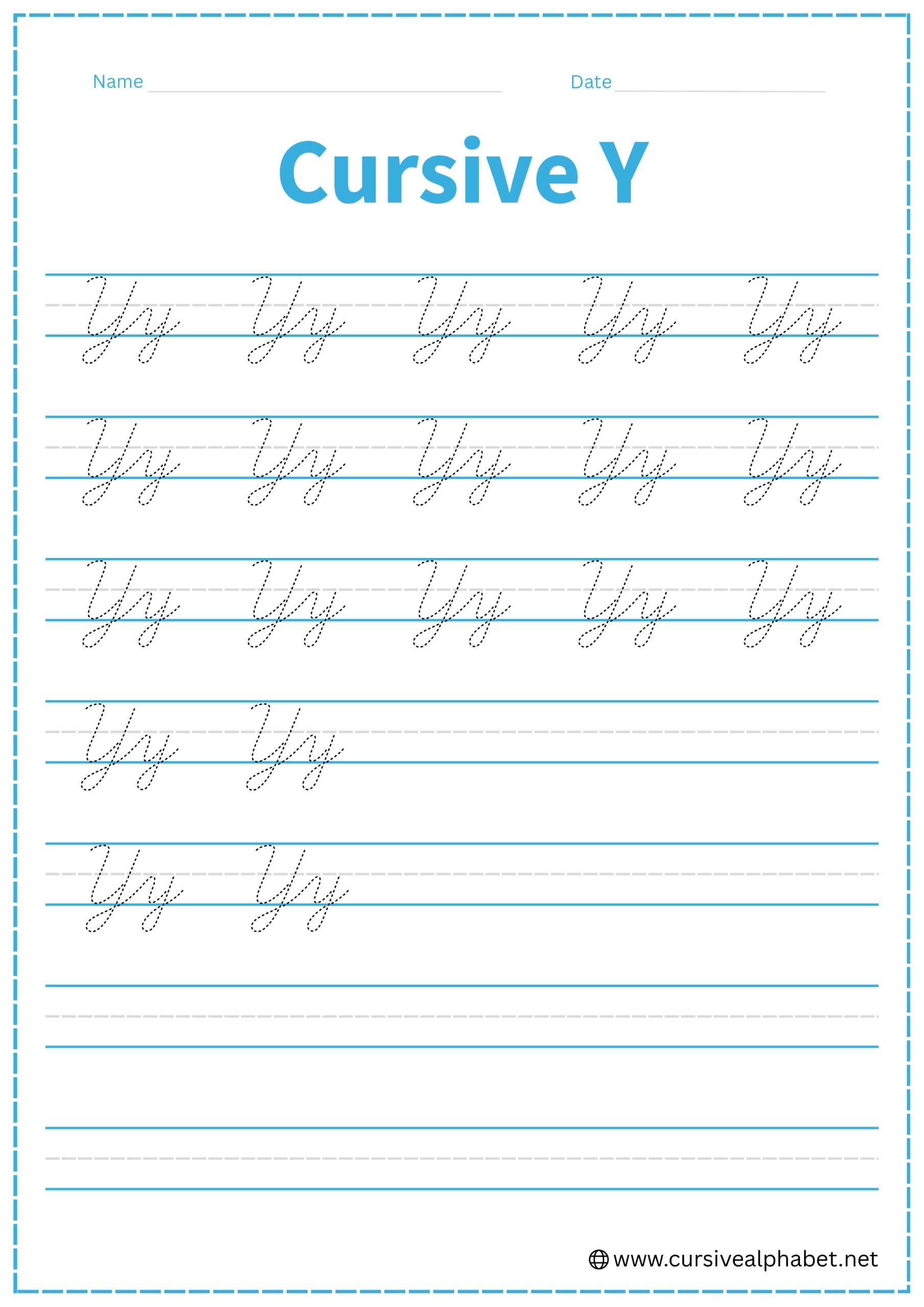 Cursive Y