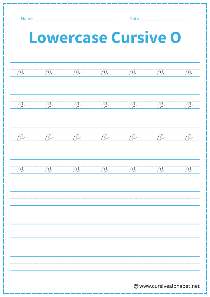 Obin Cursive Cursive O (Uppercase + Lowercase) - Tutorial + Worksheets