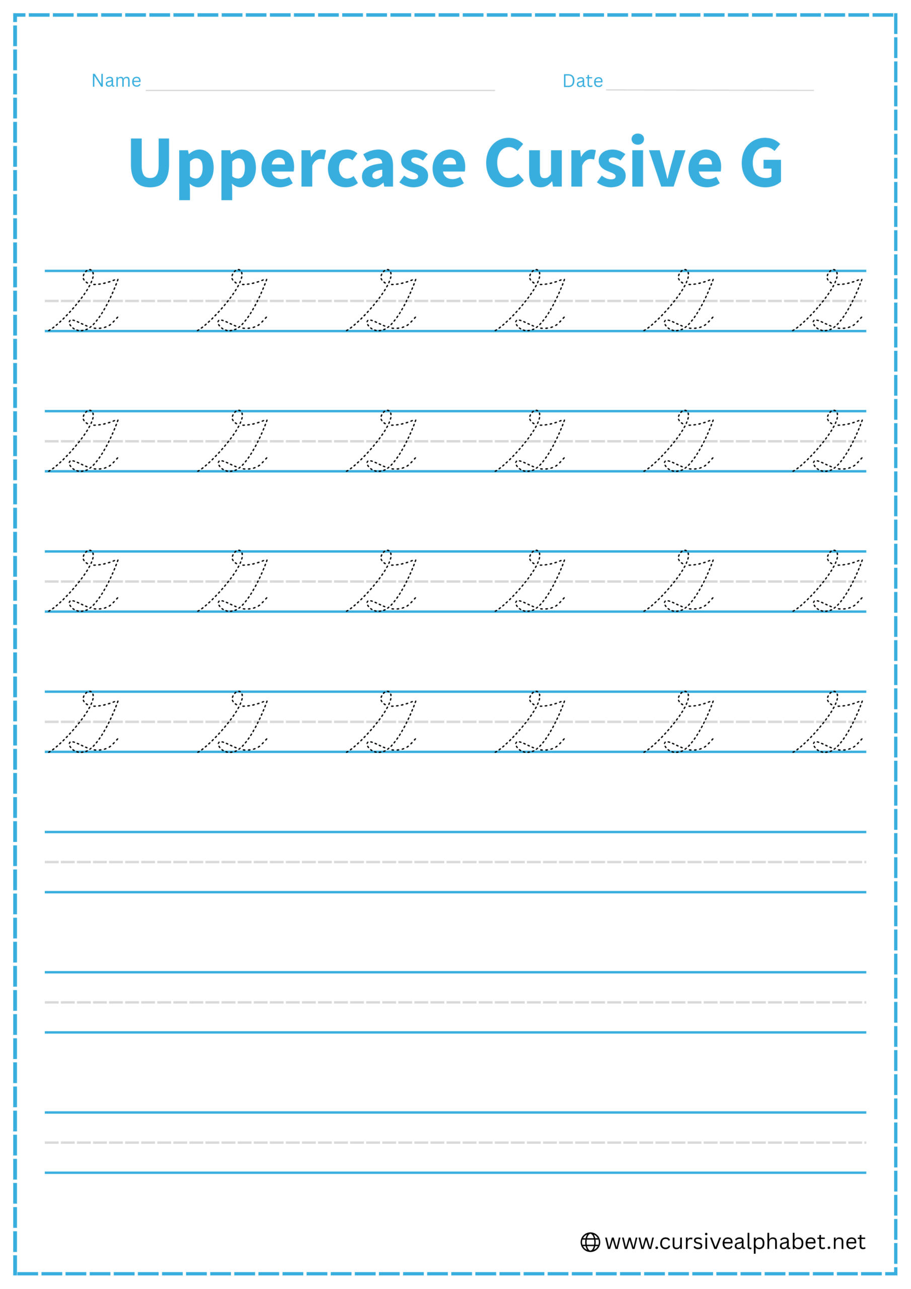 Uppercase Cursive G