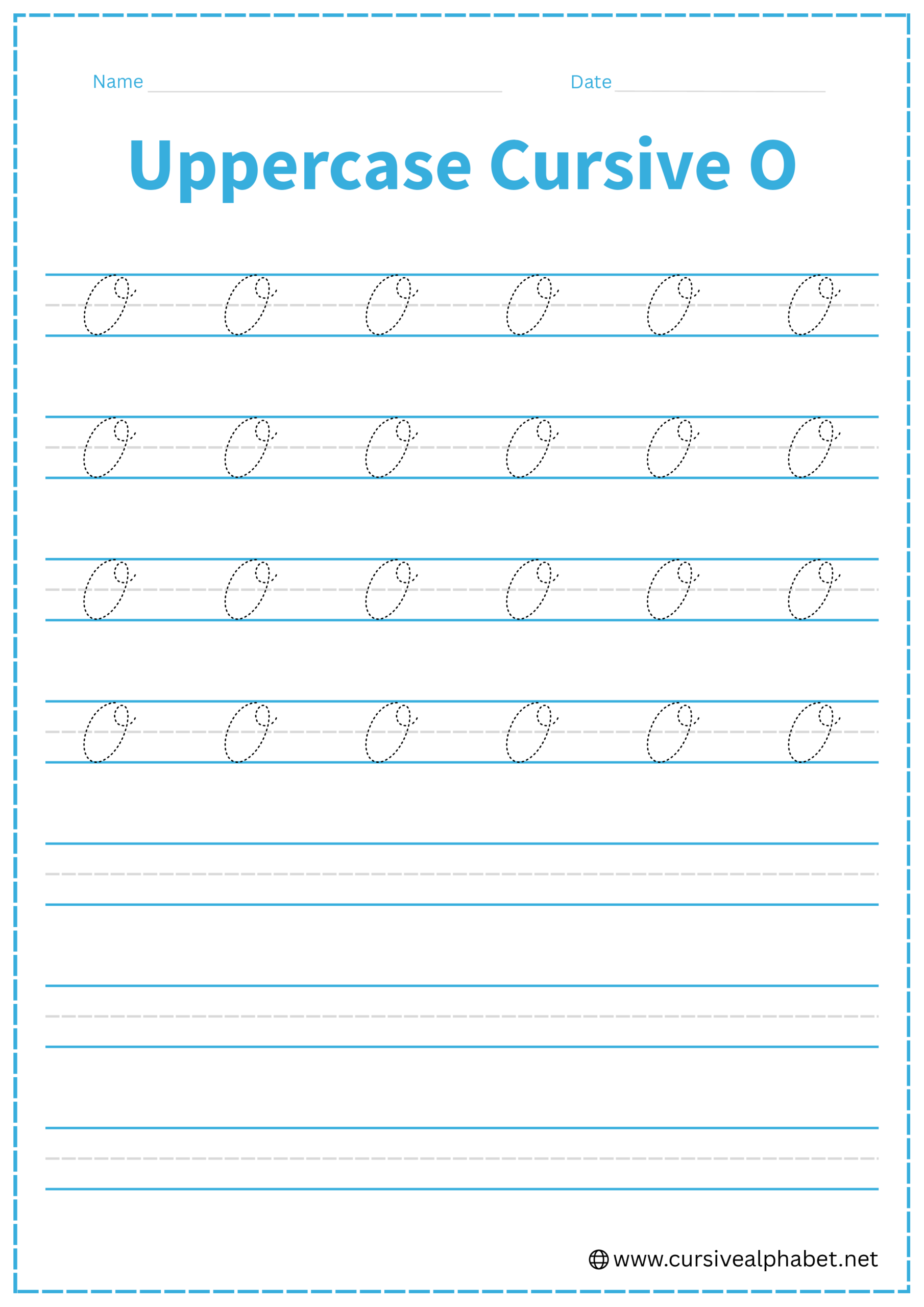 Uppercase Cursive O
