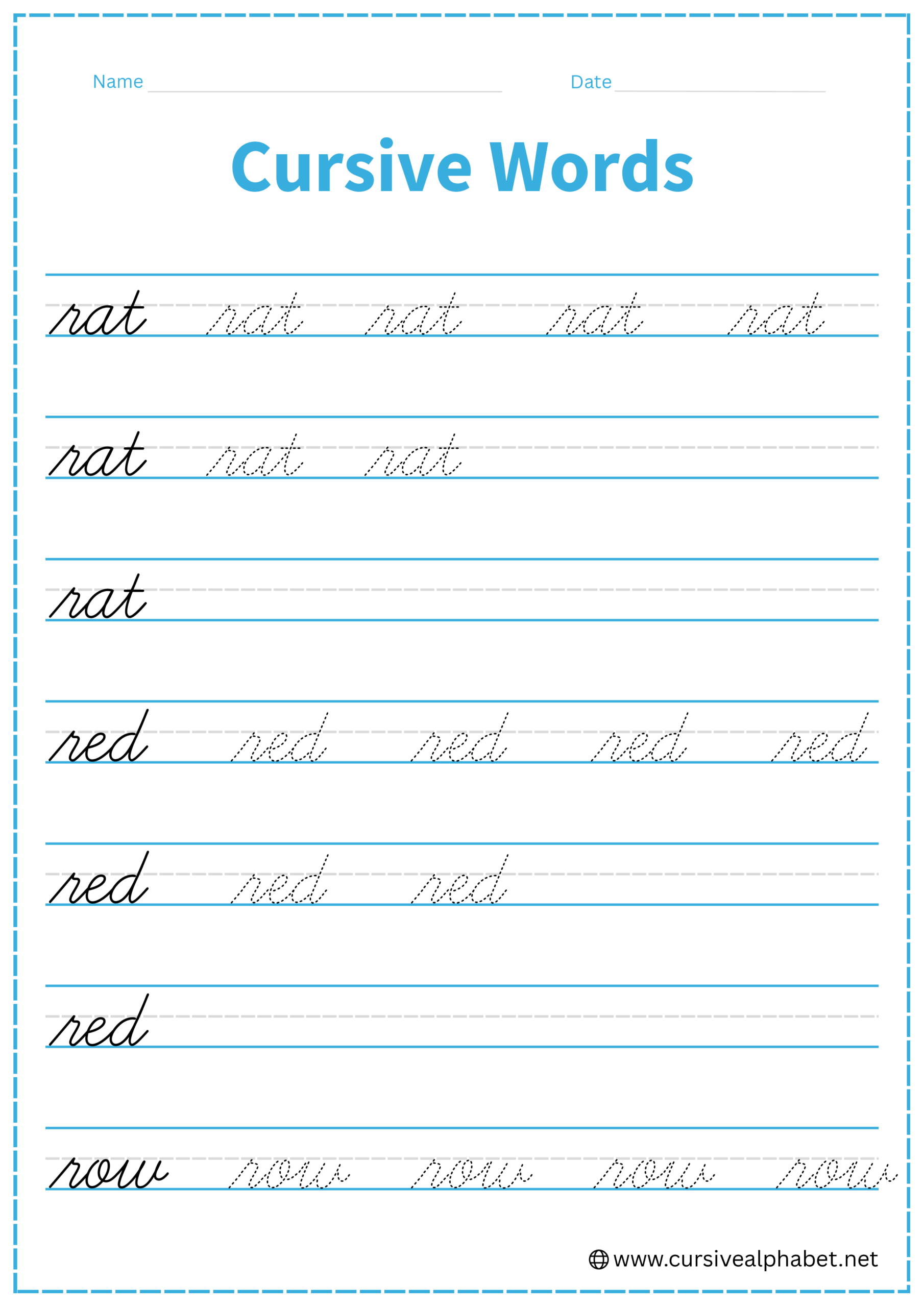 cursive word r