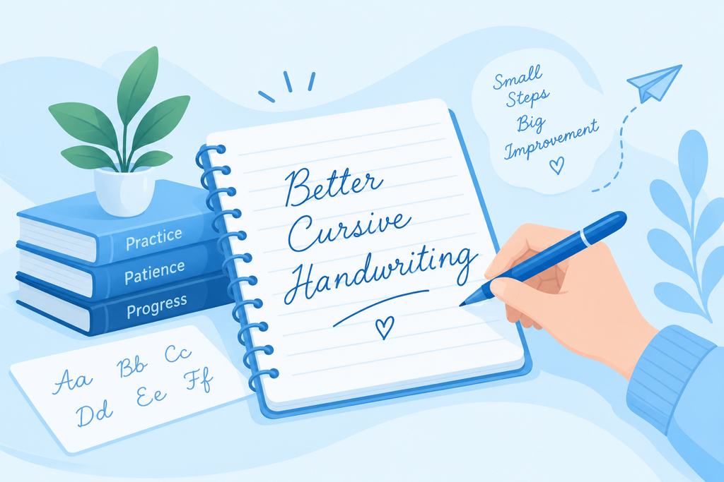 improve cursive writting